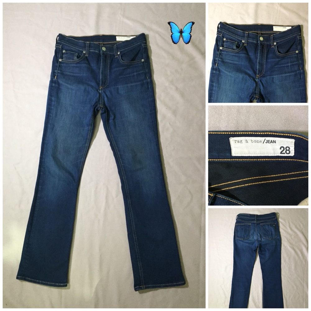 rag & bone Women's Blue Jeans